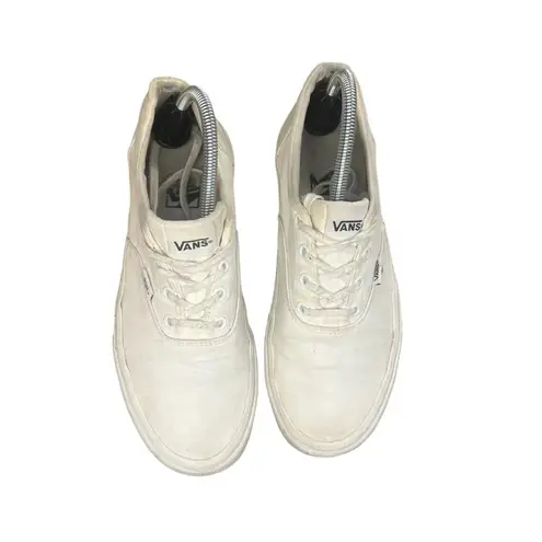 Vans  Authentic Classic White‎ Canvas Low-Top Lace-up Skate Shoes Sneaker M8/W9.5