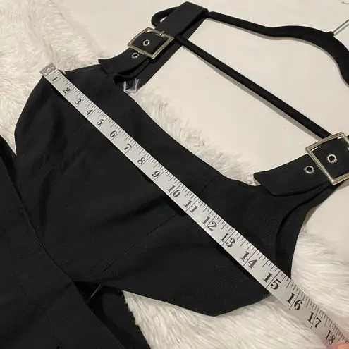 We Wore What Revolve Cut Out Overall in Black Size 6 NWT