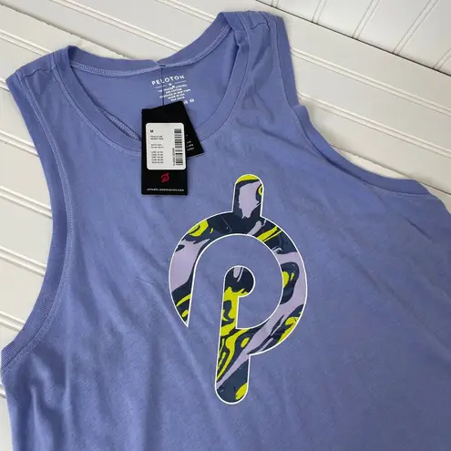 Peloton NWT Periwinkle Graphic Racerback Tank Top Size M