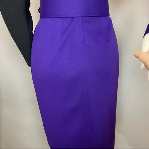Vintage Color Blocked Dress Ursula Retro Disneybounding Halloween Costume 90s Purple Size XS