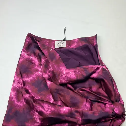 Cinq à Sept Cinq A Sept Ryder Tie Dye Side Tie Mini Skirt Womens SZ 0 Pink Purple *TINY FLAW