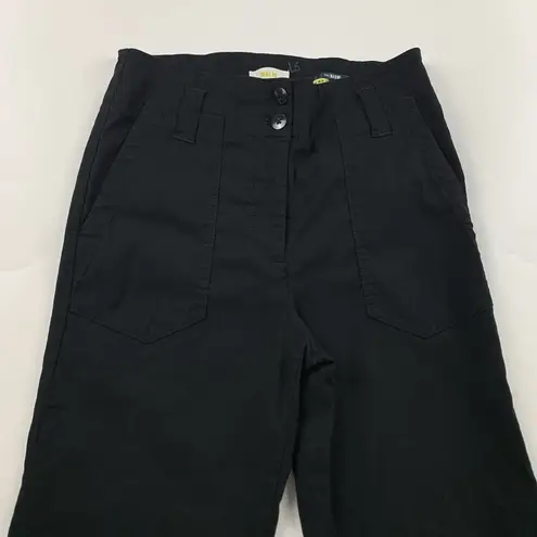 Maeve PETITE Black Twill Naomi High Rise Wide Leg Utility Chino Pant 10P