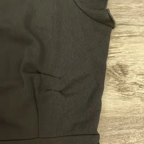 Floerns NWT Black Short Flutter Sleeve Above the Knee Pullover Dress Size Small