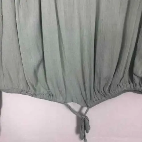 Seven Sisters Top Womens Small Crochet Boho Gauzy Cropped Relaxed Boxy Fairy