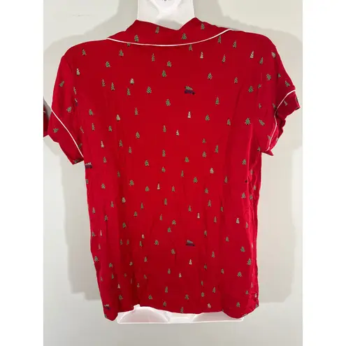 Eberjay Eberjey Gisele Printed Short PJ Set Red Christmas Holidays XS NEW W/ Tags - Image 7