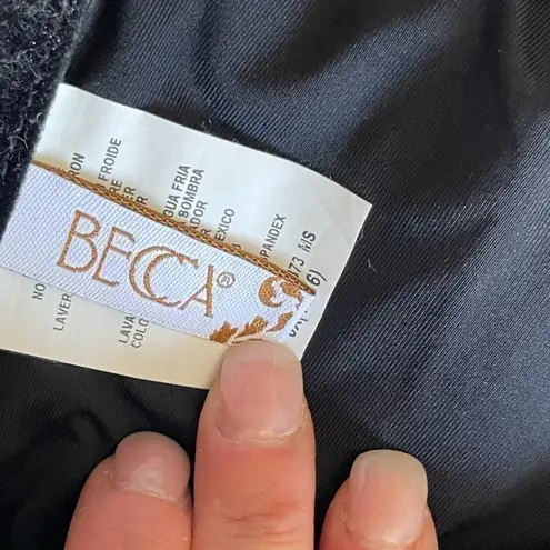 Becca Ribbed Wide Strap Bralette Bikini Top 0X