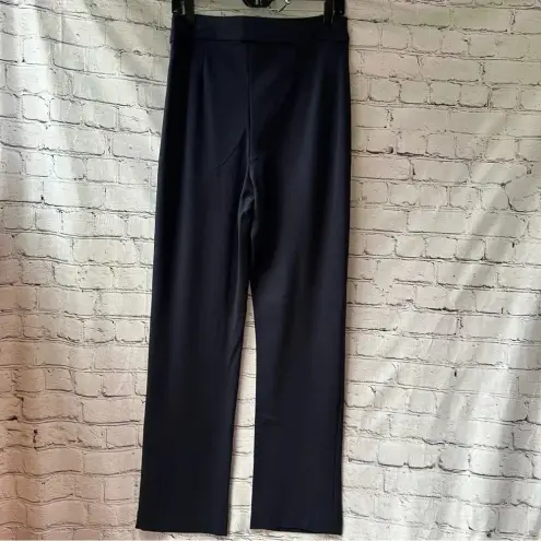 Chloe Kristyn Navy Blue High‎ Rise Pull On Business Casual Pants Size Medium