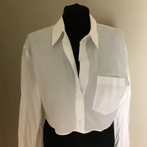 ZARA  Classic White Women's Crop Top NWT