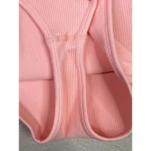 ZARA NWOT  Limitless Contour Collection Seamless Baby Ribbed Bodysuit XS Pink