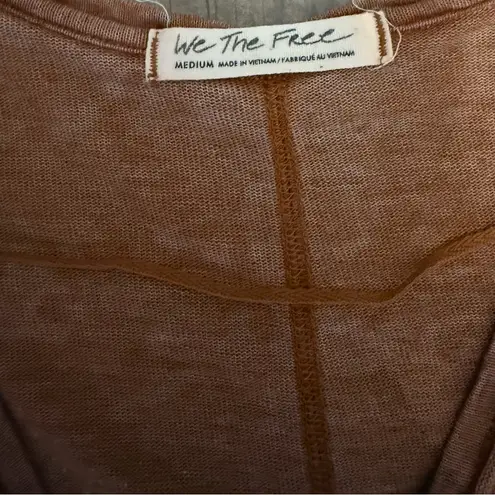 Free People  We The Free Sammie Tee V-Neck Flowy