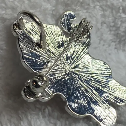 Santa Clause Candy Cane Christmas Holiday Pin Brooch Pendant Enameled Metal