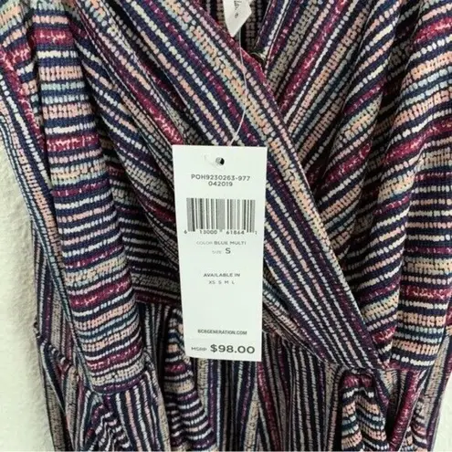 BCBGeneration  Striped Jumpsuit‎ Sleeveless Wide Leg Party Wear Size Small NWT