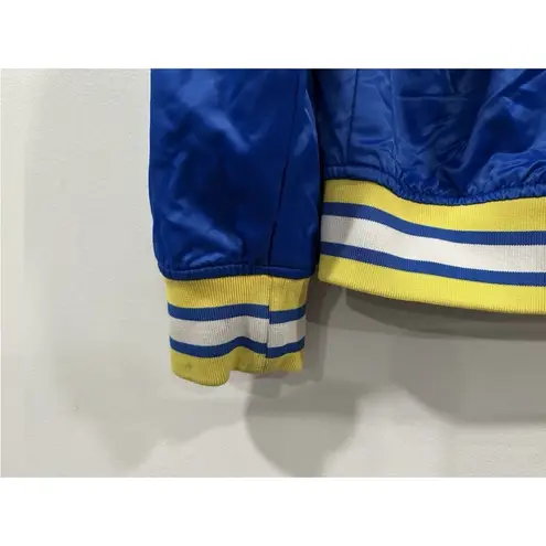 Pro Standard Warriors Satin Jacket Large L FLAW AS IS Blue