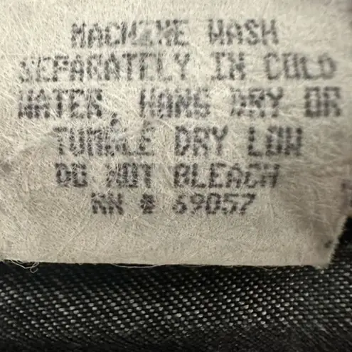 Arden B . Women's Waxed Shimmery Black Jeans Lightly Distressed Boot Cut Size 8