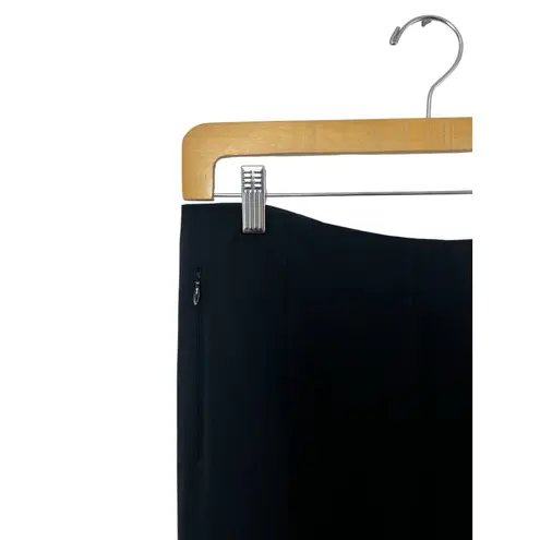 Akris Black Women's Pants 8 Wool High Rise Career Quiet Luxury Trousers Work