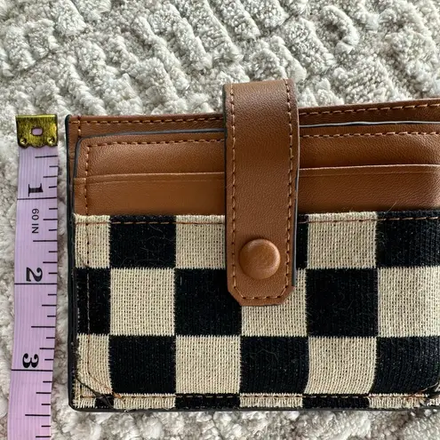 Boutique Checkered Cardholder