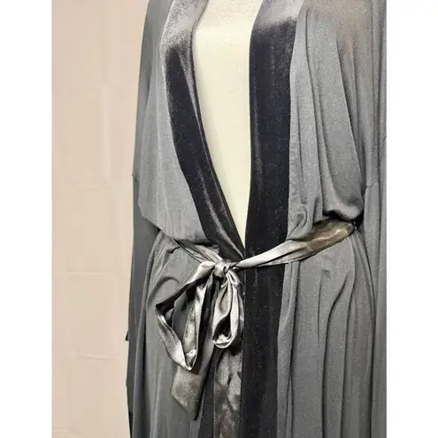Vintage Jonquil By Diane Samandi for Neiman Marcus Black Kimono Robe sz. L Size L