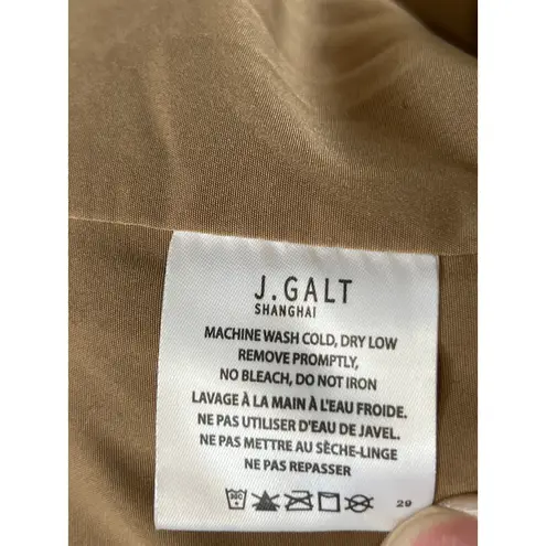 John Galt J. Galt California Sherpa Fleece Zip Jacket Tan Teddy Full Zip Women’s One Size