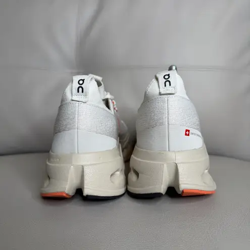 On Cloudsurfer Max Ivory Salmon Athletic Running Shoes Sneakers Women’s Size 10 White