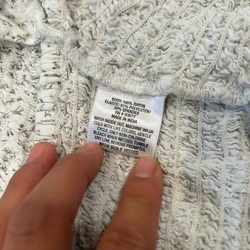 Arizona Jeans Arizona Jean Co. Smocked Floral Crop Top Puff Sleeve Women’s XL