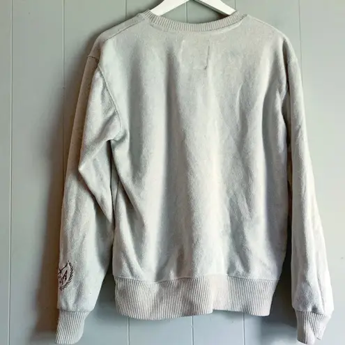 New York Popular Philadelphia Applique Fleece Sweatshirt M Brown Size M