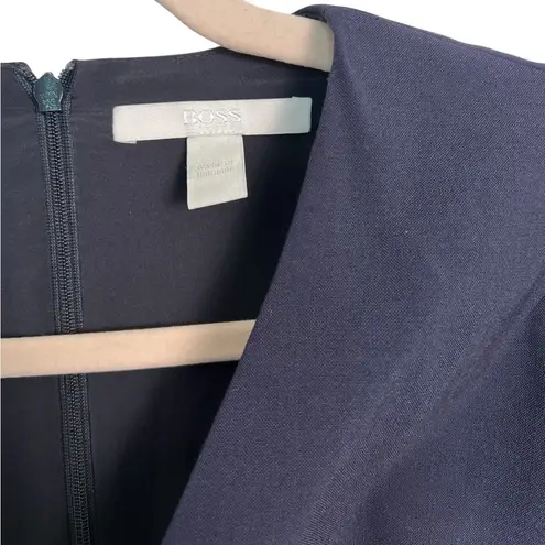 Hugo Boss Boss Women’s Navy Blue Dalana Pencil Dress US 2 Office Business Casual