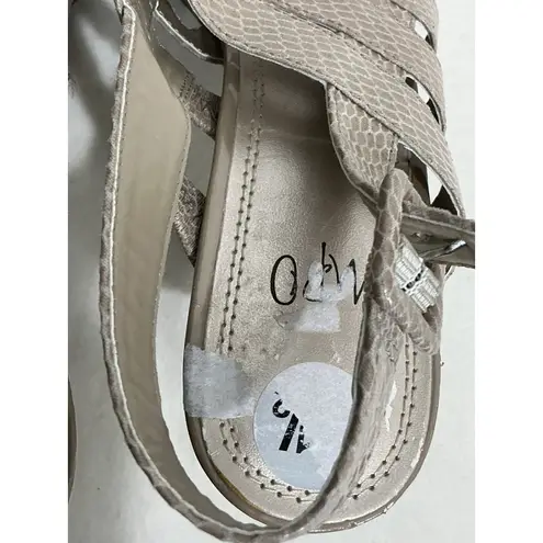 Impo Womans Honey Taupe Strappy Sling Back Open Toe Sandals Size 9.5 M