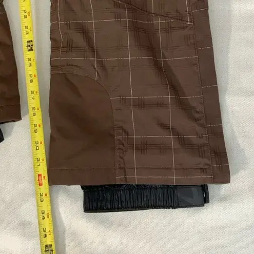 Mountain Hardwear  Brown Plaid Ski pants