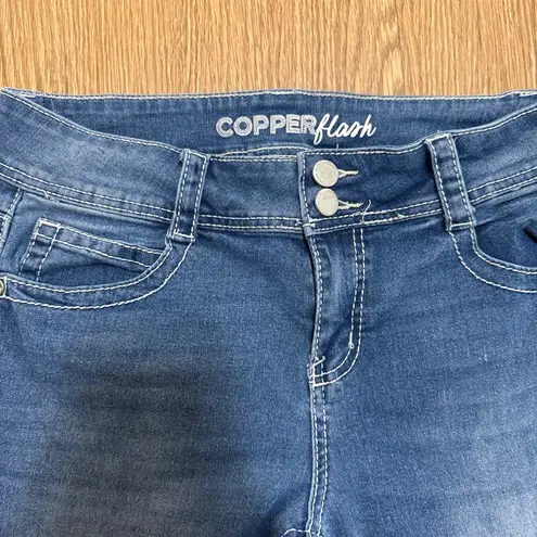 Copper Flash Jeans Women’s 8 Curvy Mid