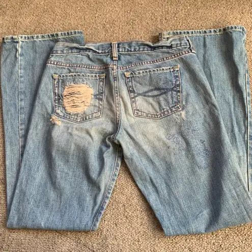 Abercrombie & Fitch Ripped Bootcut Jeans