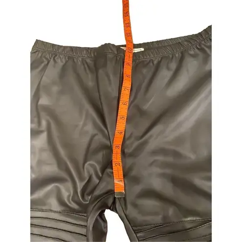 No Comment Pleather Leggings Faux Leather Festivals Rave Party