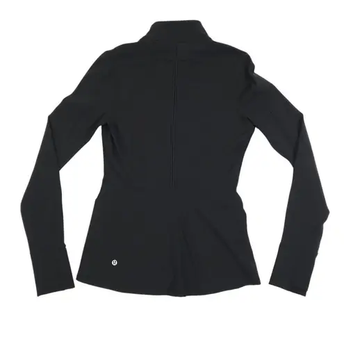LULULEMON Sleek Essentials Jacket Women 6 Black Sporty Athletic Outdoor Luxtreme