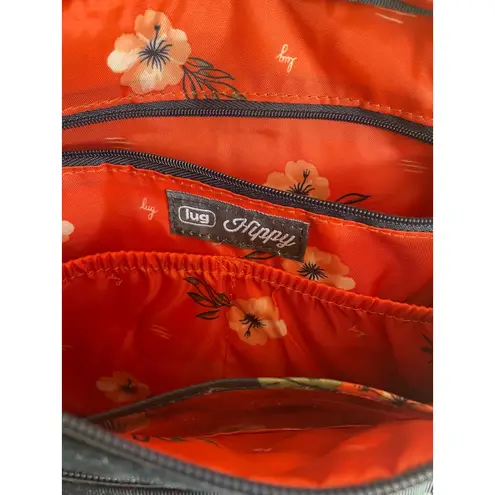 Lug Aloha Navy Hobo Crossbody Bag Lightweight Travel Everyday Shoulder Bag Blue