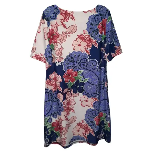 Aryeh Anthropologie Short Sleeve Floral Dress Size Medium