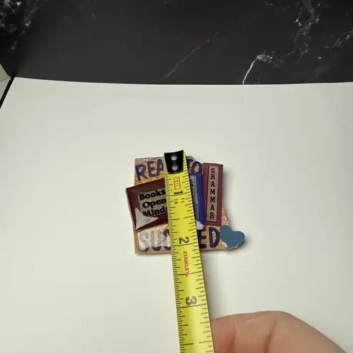 Read To Succeed Book Pins By Lucinda Brooch Pin Handcrafted Hand Made