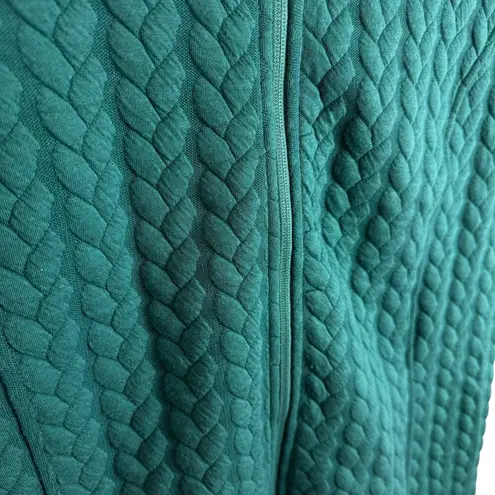 Liberty Lane Green Lightweight Full Zip Mock Neck Quilted Vest Pockets Size XL