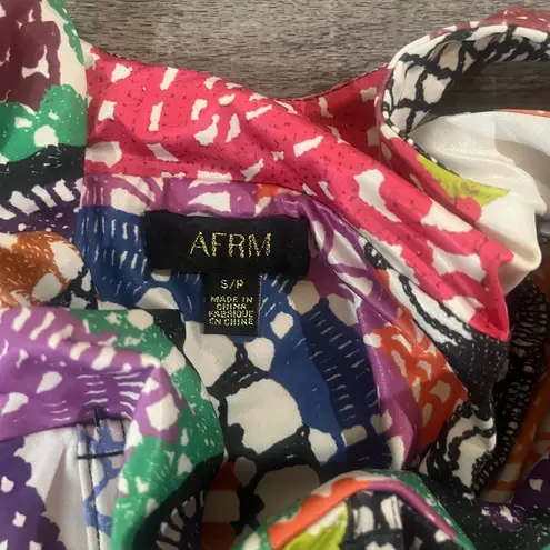 AFRM Raven Corset Mini Dress in Crochet Multi