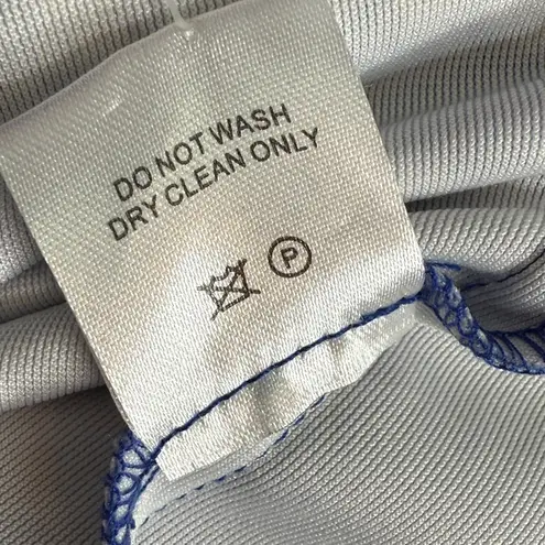 Tyler Boe Dana Velvet Patterned Sapphire Combo Midi Pencil Dress NEW W2015 Sz S Blue - Image 11