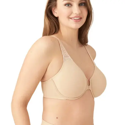 Wacoal 34 B Light Blue Soft Embrace Front Close Underwire Bra 851311