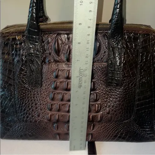 Brahmin Crocodile-Embossed Handbag