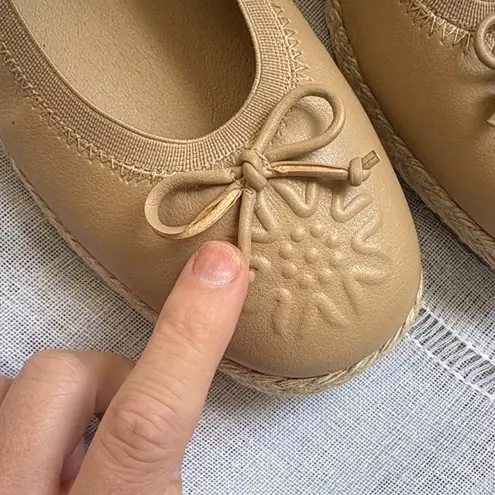 Frye and Co. Willow Tan Espadrille Ballet Flats Size 6