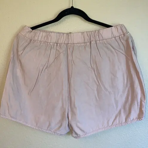 Thread and Supply NEW!  Size LARGE Blush Pink Nude Elastic Waist Shorts Tencel