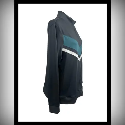 Zelos Old School Long Sleeve Athletic Track Jacket Full Zip Size Large