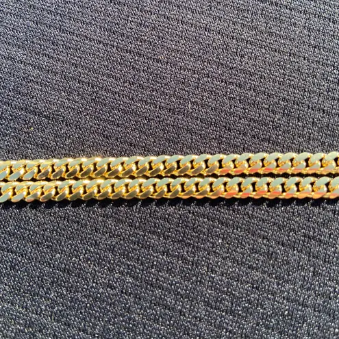 Gold Chain Miami Cuban 20in 4mm .925 Italy
