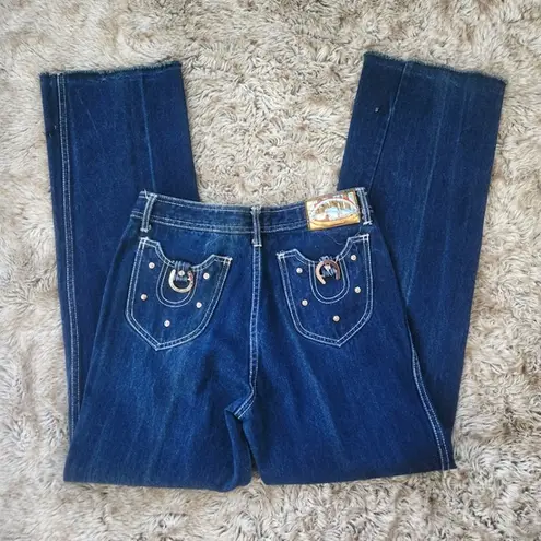 Faded Glory  Authentic Vintage 1970s Horseshoe Pocket Wide Leg Jeans Size 11