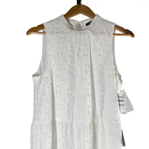 Julia Jordan Tiered Eyelet Maxi Dress Size US 8 Ivory