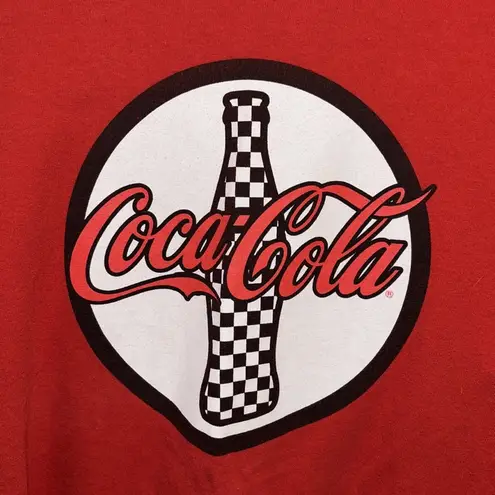 Coca-Cola  RED LONG SLEEVE TEE SHIRT
WITH GRAPHIC DESIGN ON FRONT SIZE MEDIUM - Image 2