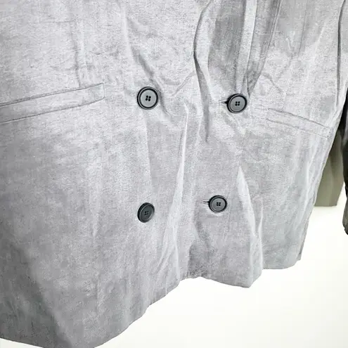 ALLSAINTS Womens Elle Blazer Double Breasted Lightweight Lined Grey Size 2 NEW