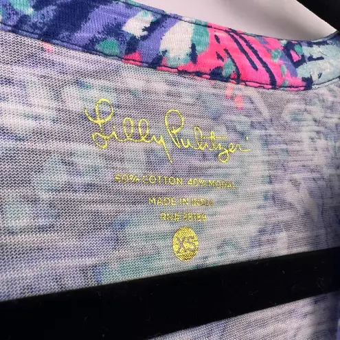 Lilly Pulitzer  Joy Tunic Dress, Multicolor Seashell Coastal Print, Cotton Modal