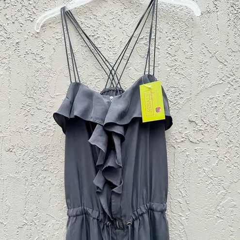 Cynthia Steffe Cynthia Steve gray silky jumpsuit size 2